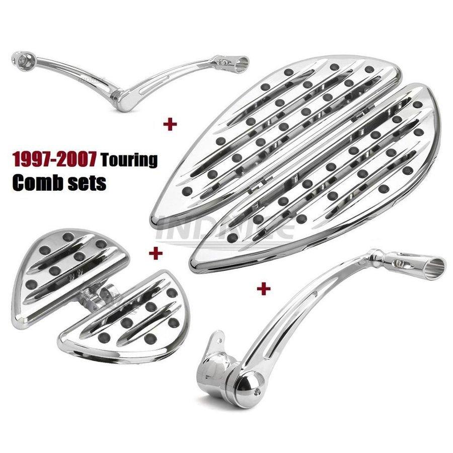 送料無料 teaspoon1997-2021年 ディープカット クローム フットボード