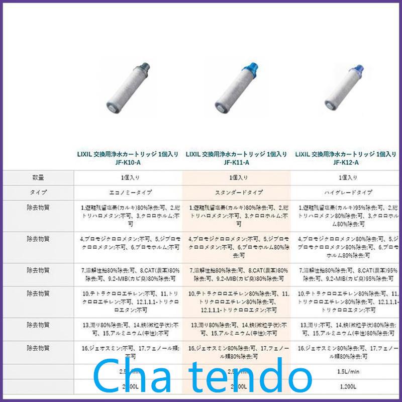 LIXIL INAX リクシル浄水器カートリッジ JF-K11 高除去性能 12物質除去 オールインワン浄水栓交換用カートリッジ 蛇口 リクシル 3/5/7/9/12個数選択 正規品｜teateattt｜04