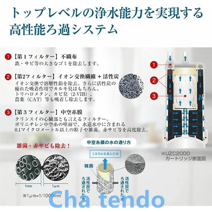 【正規品】浄水器カートリッジ 三菱クリンスイ 交換用 アンダーシンク型 13物質除去カートリッジ uzc2000｜teateattt｜04