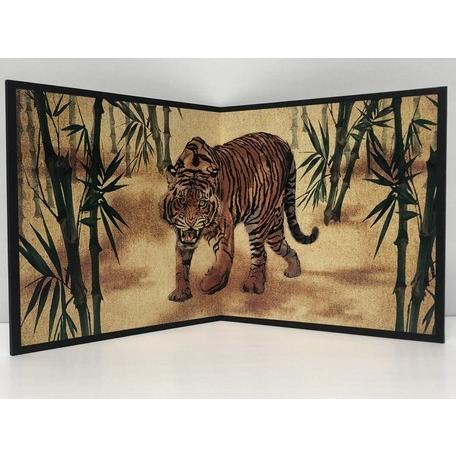 プチ屏風・虎 ・・・Tiger・寅・とら : ティータイムギフトYahoo