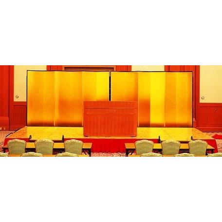 金屏風 特選洋金平押 7尺6曲 ・・・ホテル・旅館・宴会・会場 : ティー