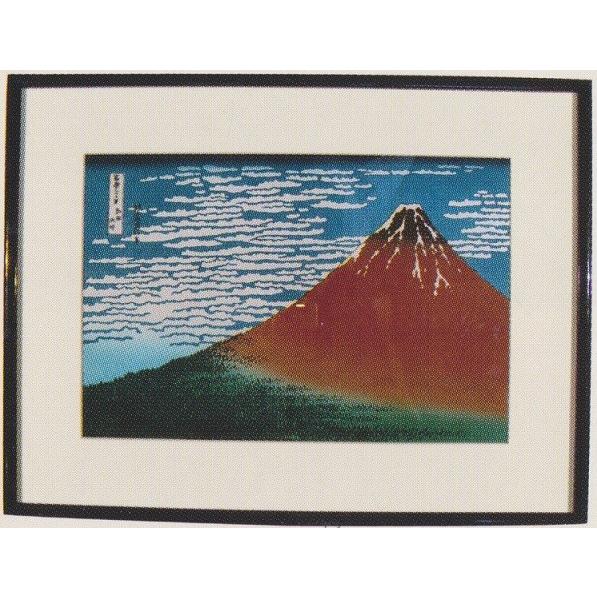葛飾北斎 「富嶽三十六景・凱風快晴」 (特大判・額入) 復刻版 葛飾北斎 「富嶽三十六景・凱風快晴」 (特大判・額入) 復刻版