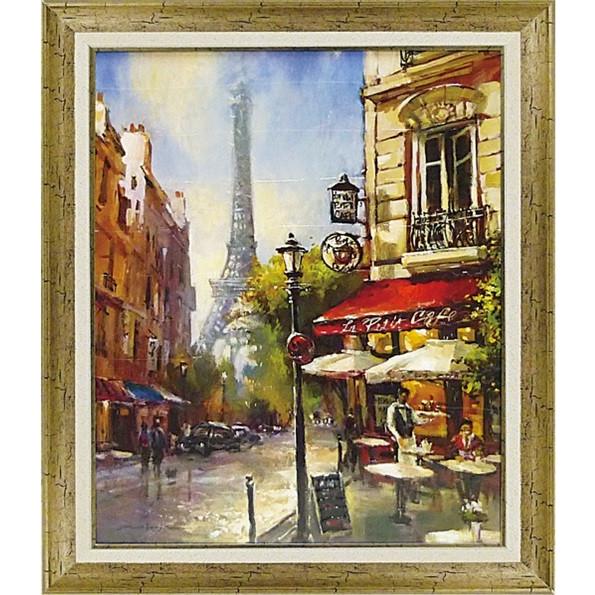 パリの街 (横50cm×縦60cm) 樹脂フレーム ・・・ エッフェル塔 パリ