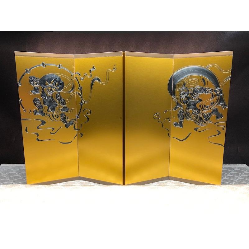 風神雷神図屏風（金・黒灰） : ティータイムギフトYahoo!ショップ