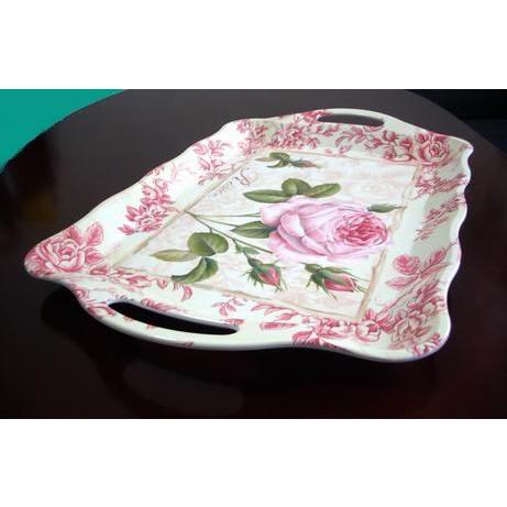 薔薇(バラ)のトレー made in Italy : ティータイムギフトYahoo