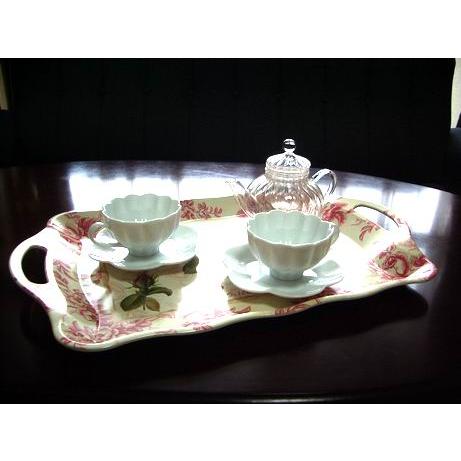 薔薇(バラ)のトレー made in Italy : ティータイムギフトYahoo