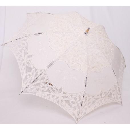 バテンレース×刺繍 高級日傘 ・・・長傘・誕生日・母の日 : sbyt032 