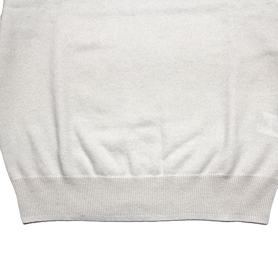 ALPHA（アルファー） カシミアモックネックニット ホワイト 長袖