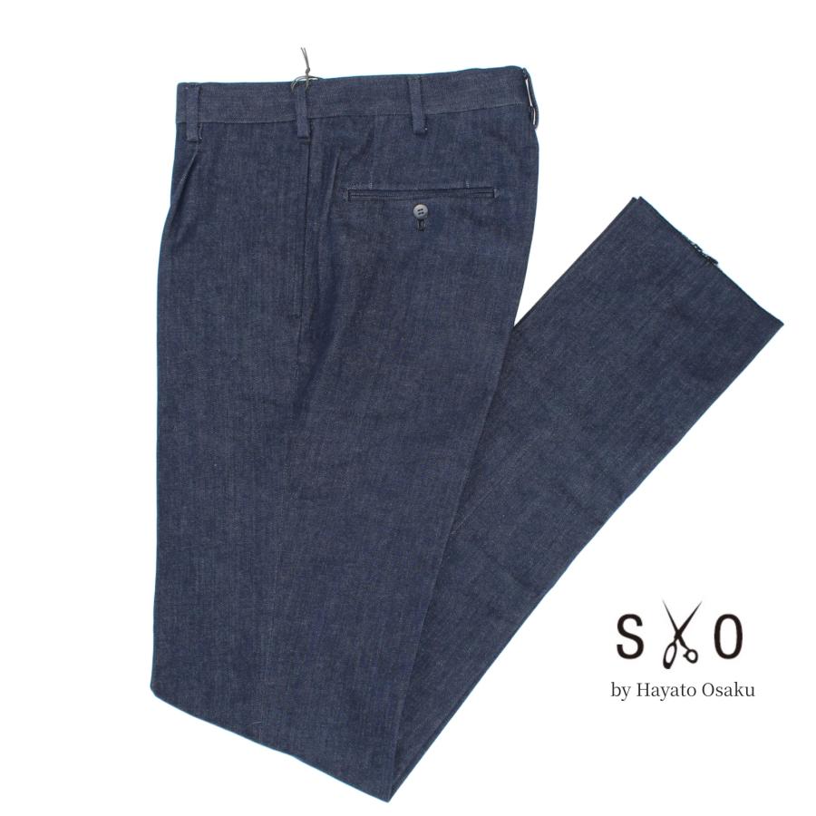 新品 SO WIDE FIT 2プリーツ デニム パンツ スラックス 尾作隼人 SOの