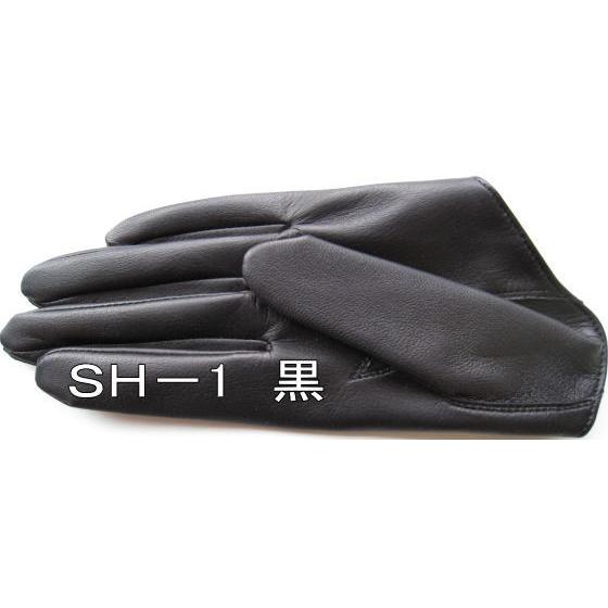 ハーフ キャップ羊革指先（5本指）手袋 SH-1｜tebukuro｜04