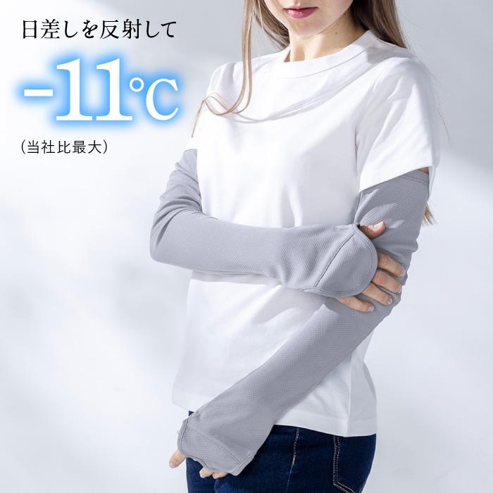 遮熱 ロング丈 UVアームカバー 手のひらフリー レディース メンズ 婦人 紳士 手の甲 カバー アームカバー 紫外線対策 UV UVカット 日焼け防止 洗濯可能 洗濯OK |  | 03