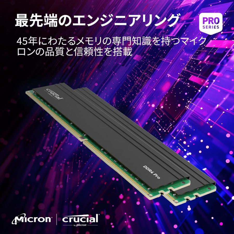 Crucial PRO デスクトップ用メモリ 16GBX2枚 DDR4-3200
