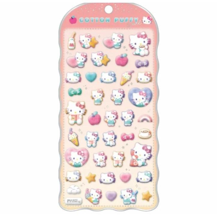 ハローキティ コットンパフィーシール サンリオキャラクターズ