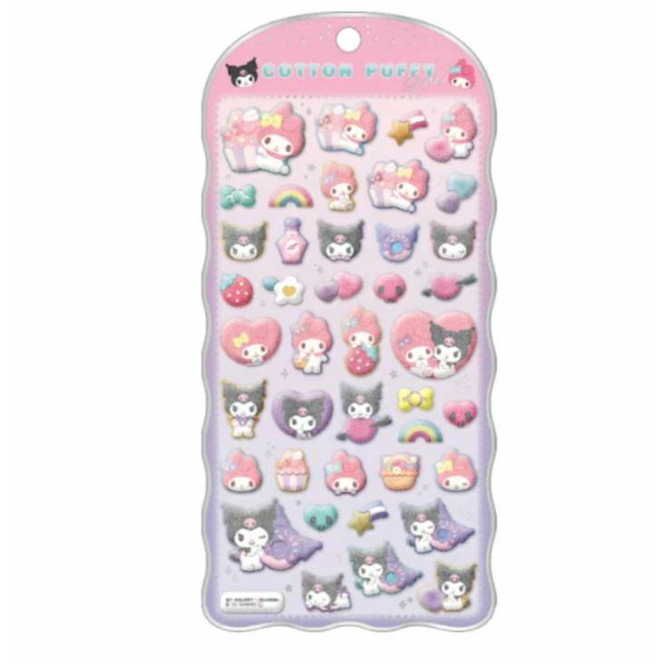 マイメロディ クロミ コットンパフィー シール COTTON PUFFY サンリオ