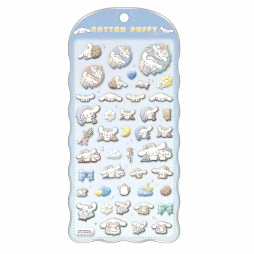 シナモロール コットンパフィー シール COTTON PUFFY サンリオ