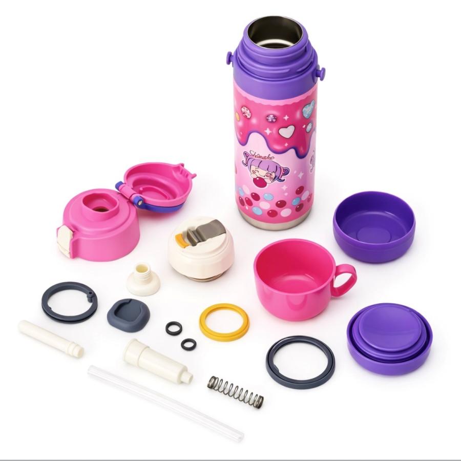 しなこちゃん×sokomoそこまで洗える3WAYキッズボトル 水筒 1本(600ml