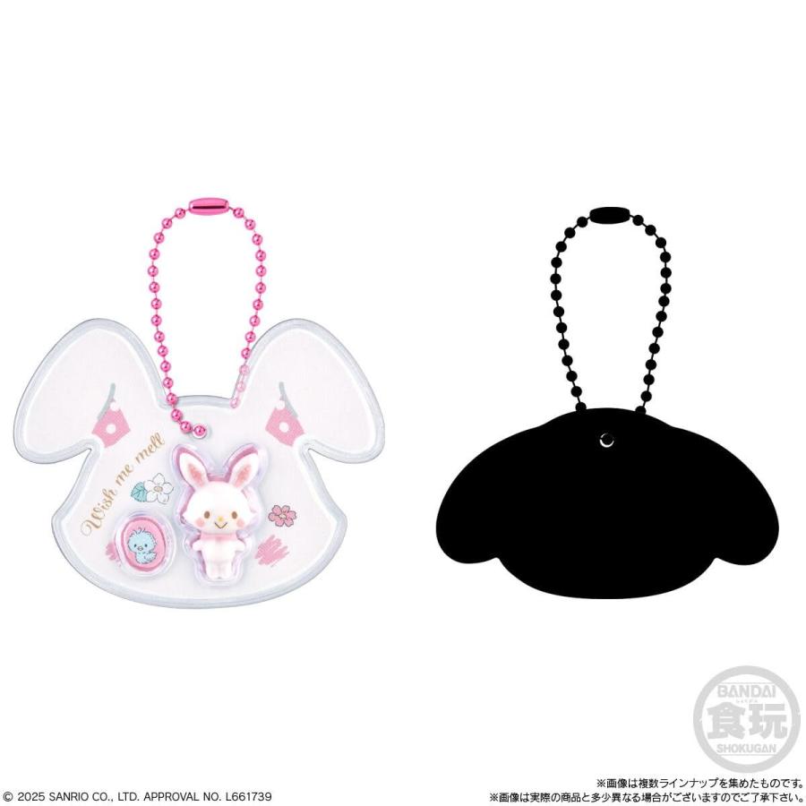 3個 バラ サンリオキャラクターズ パッケージチャーム＆チョコボーロ