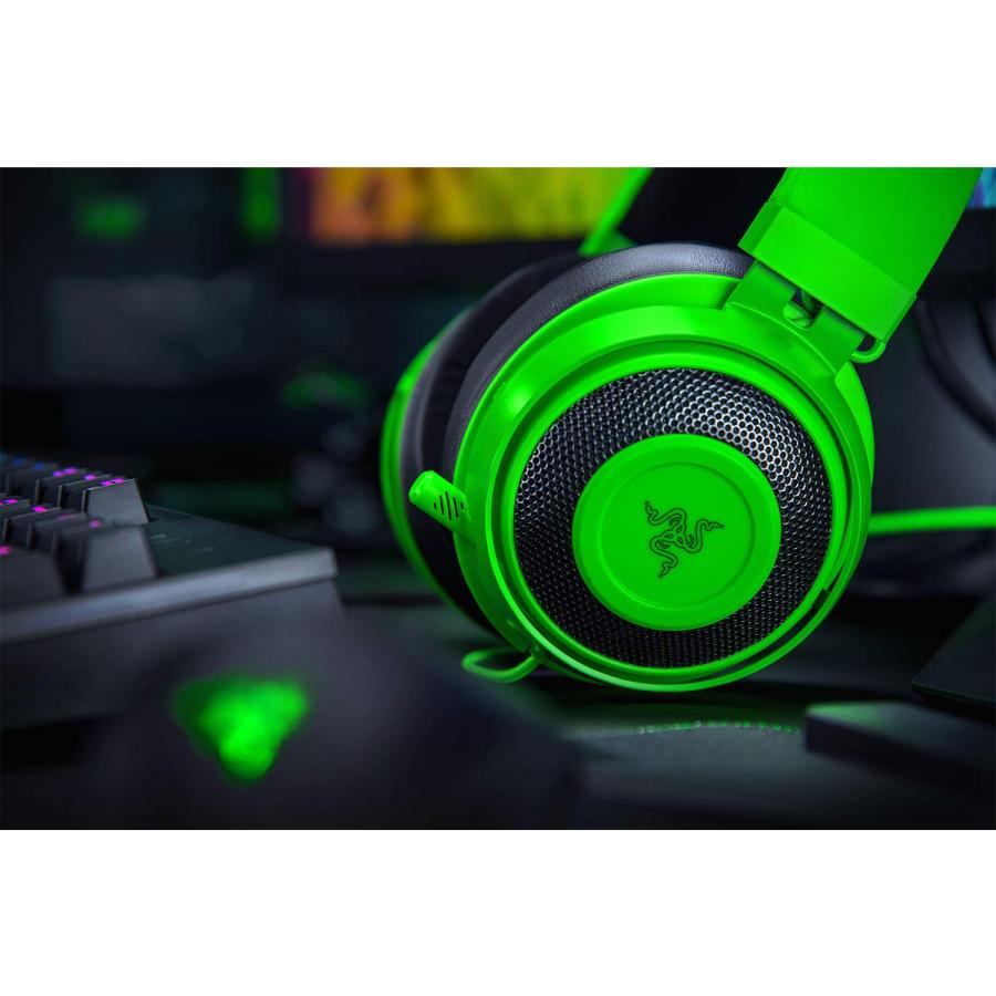 Razer Kraken Green ゲーミングヘッドセット アナログ接続  RZ04-02830200-R3M 兵庫東倉庫の画像