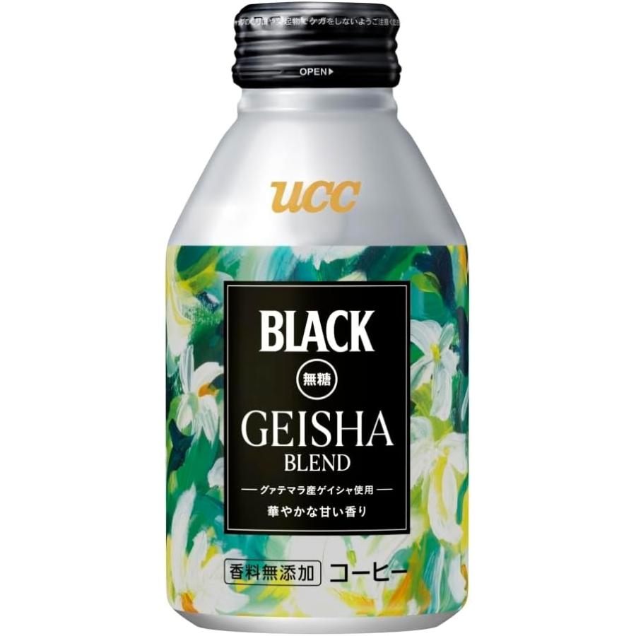 UCC 【24本ケース販売】UCC BLACK無糖 ゲイシャブレンド 缶コーヒー
