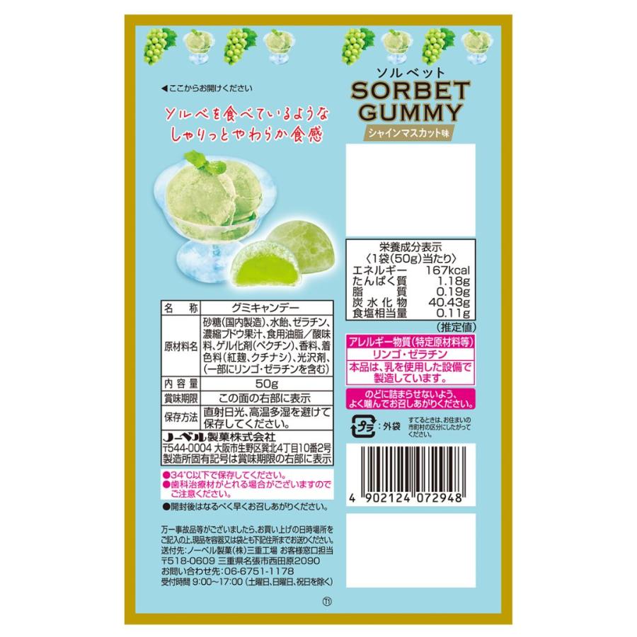 6袋セット ソルベットグミ シャインマスカット味 島根倉庫 : Tech-In