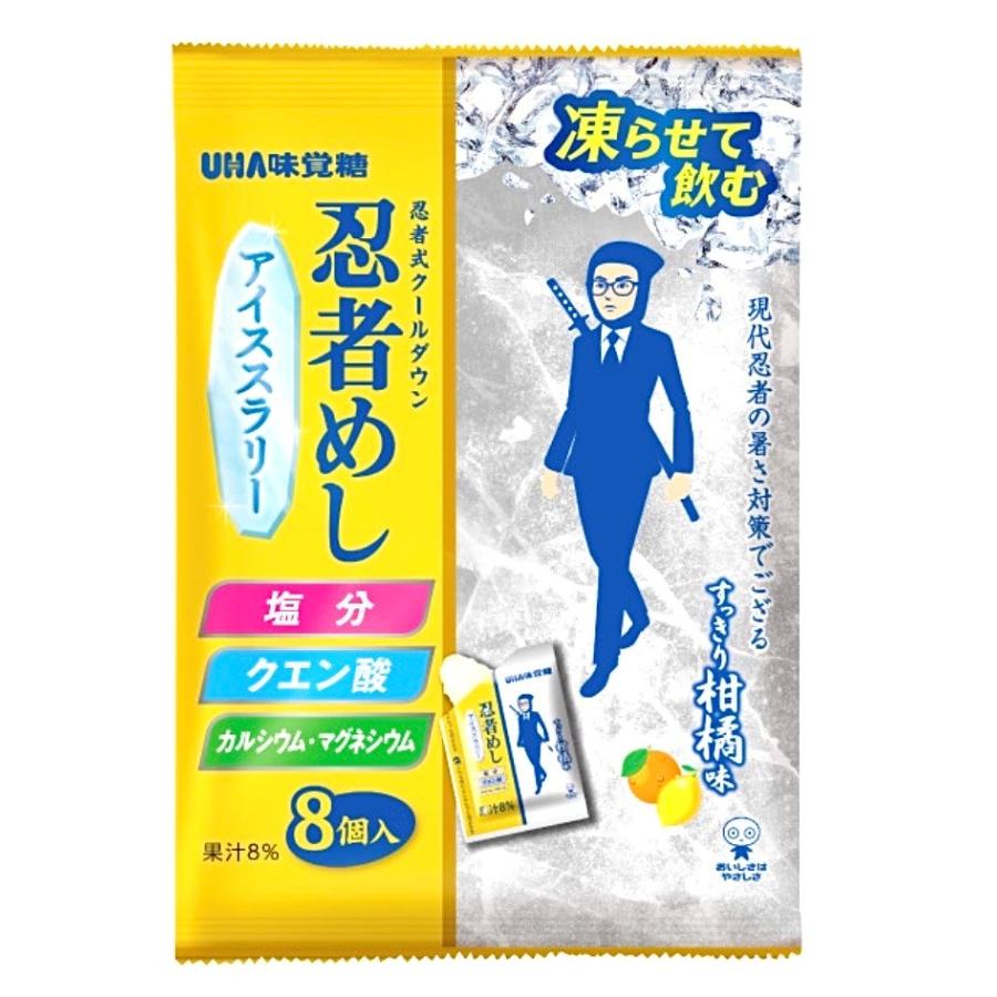 3袋セット 忍者めし アイススラリー すっきり柑橘系味 UHA味覚糖 1袋