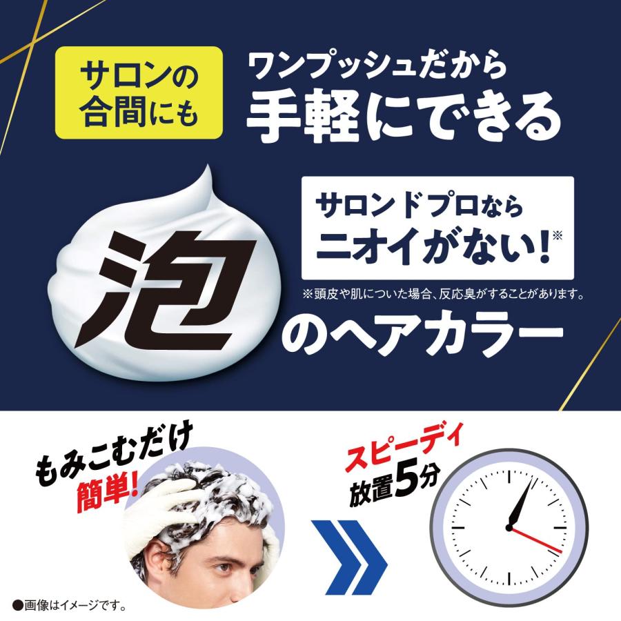 3個セット サロンドプロ 白髪染め 泡のヘアカラー EX メンズスピーディ