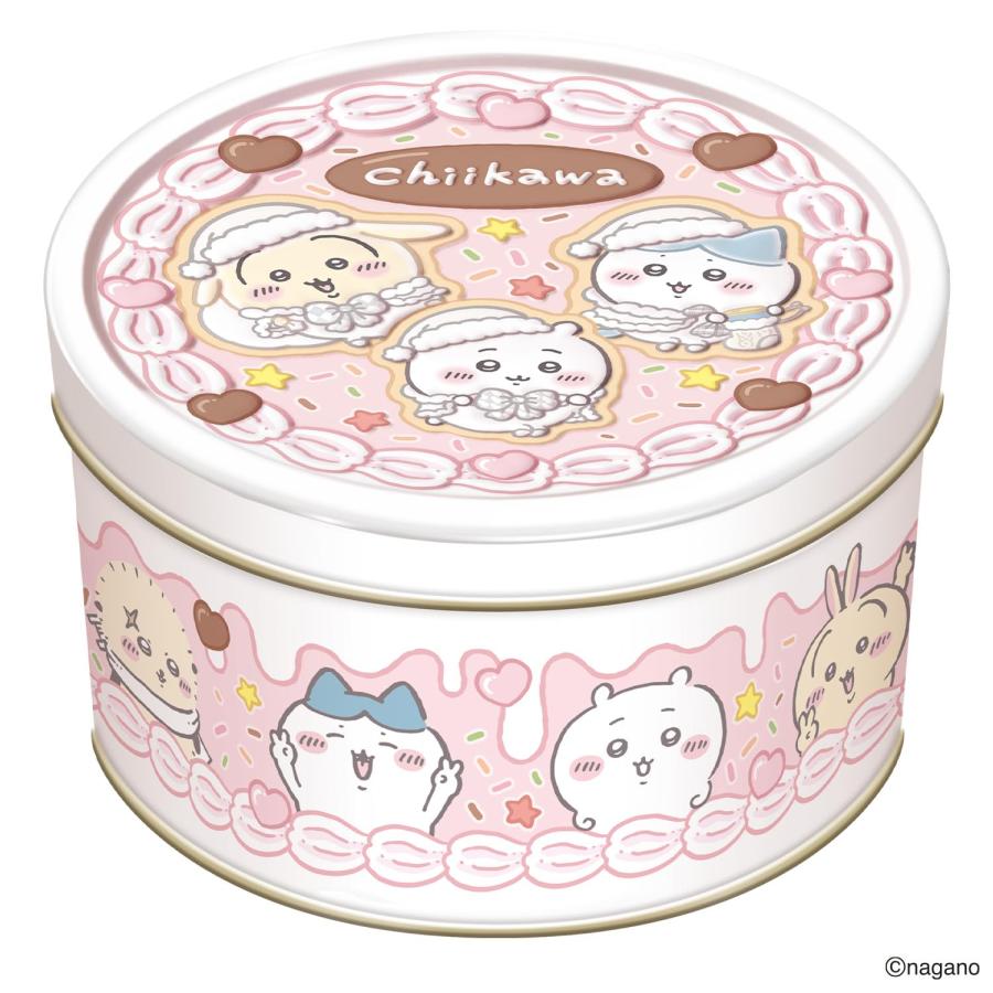2個セット ハート（Heart） ちいかわホールケーキ缶 クッキー 食玩/1個
