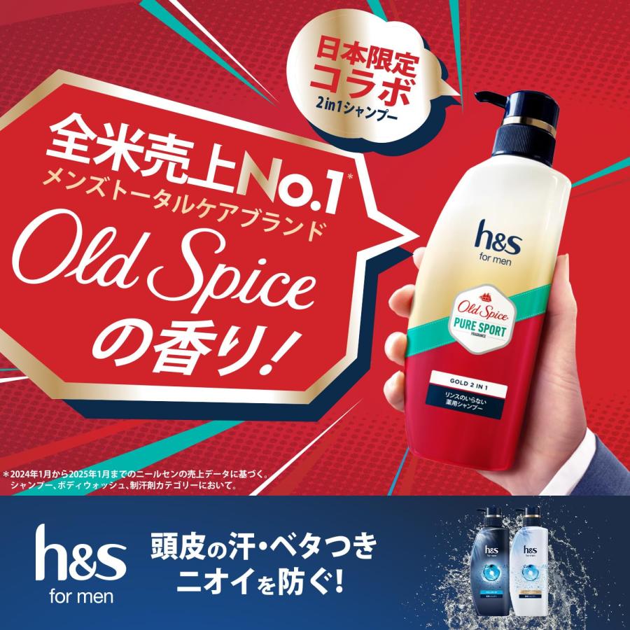 P&G（プロクター・アンド・ギャンブル） h&s for men ゴールド 2in1