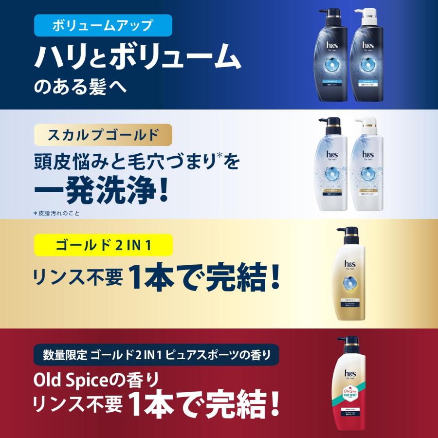 P&G（プロクター・アンド・ギャンブル） h&s for men ゴールド 2in1