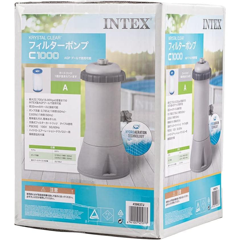 ✨未使用✨　インテックス　フィルターポンプ　クリスタルクリア　28637J Intex(インテックス) カートリッジフィルターポンプ クリスタルクリア