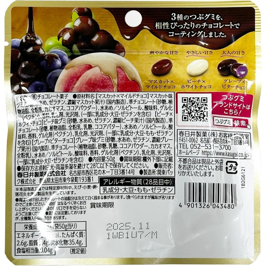 期間限定 まとめ買い3袋セット】 春日井製菓 Kasuga つぶグミ チョコの