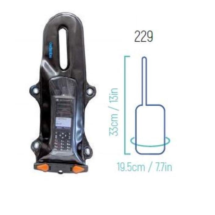 アクアパック 防水ケース 214 ストームプルーフ無線機用ケース (サイズ:アンテナ含め最大33cm) aquapac トランシーバー VHF 無線機 完全防水 ライフセービング 通販 AQUAPAC (アクアパック) 防水ケース 携帯電話 GPS PDA用ケース (スモール) 長さ調整可能ネックコード 胴回り200mm x
