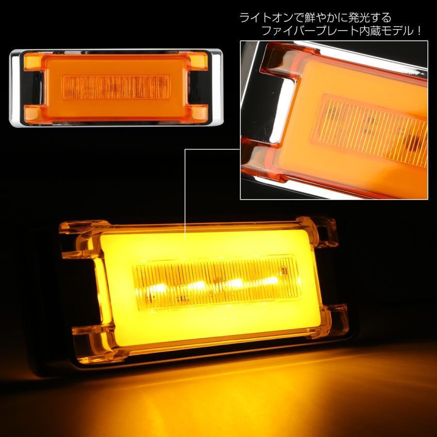 LED マーカーランプ 24V トラック サイドマーカー 角型 フラット 薄型