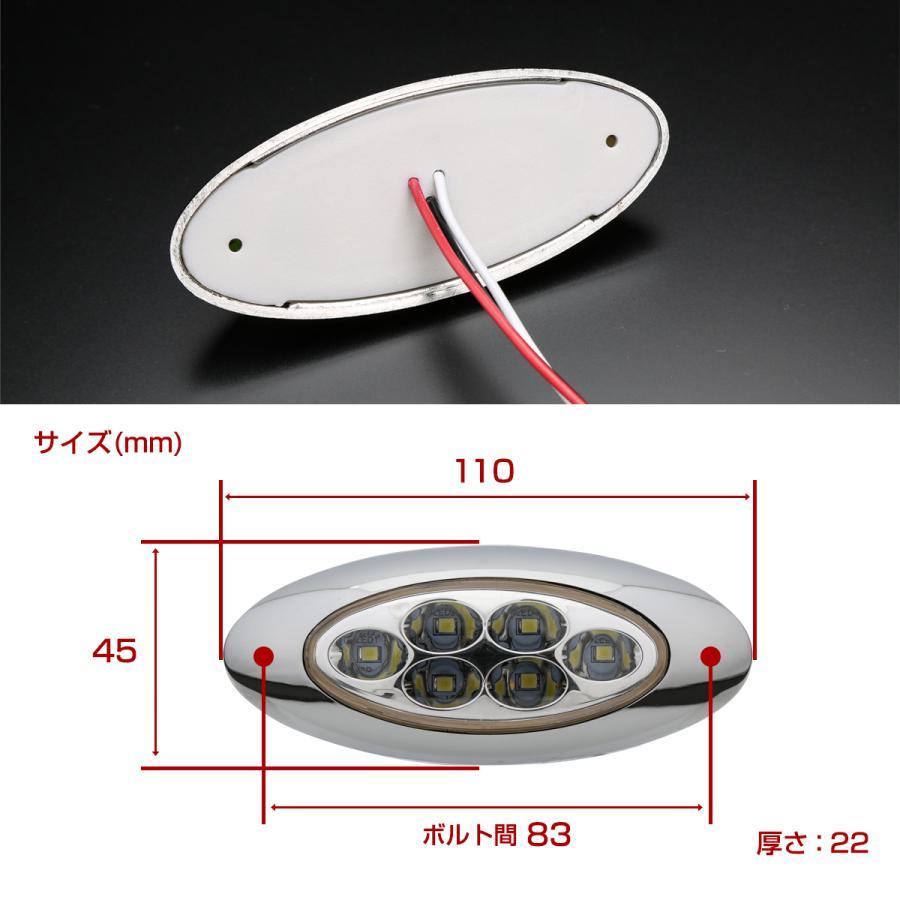 トラック マーカーランプ LED サイドマーカー 10個セット 12V 24V