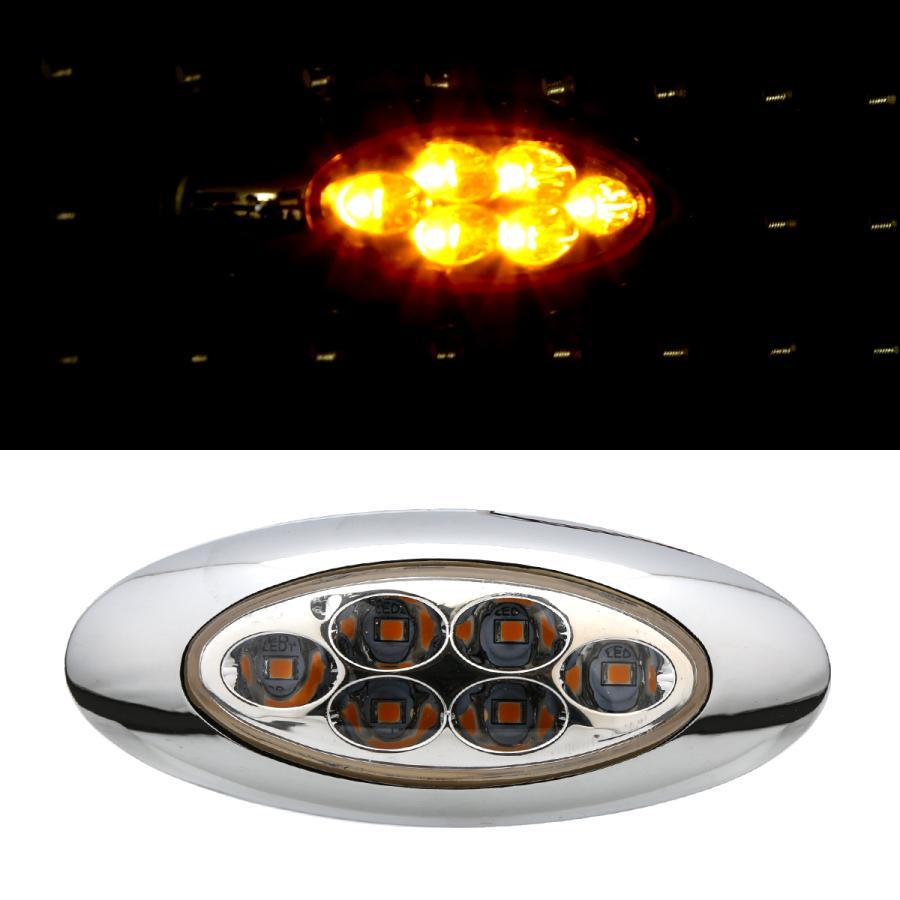 トラック マーカーランプ LED サイドマーカー 10個セット 12V 24V