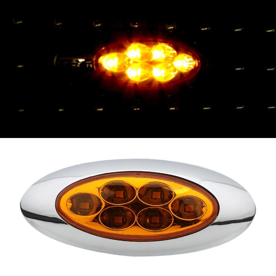 トラック マーカーランプ LED サイドマーカー 10個セット 12V 24V