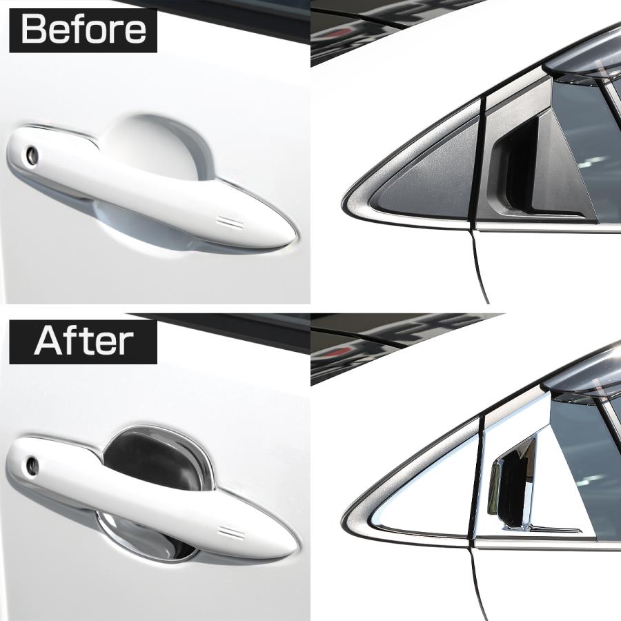 60系 プリウス ドアハンドル ガーニッシュ メッキ プロテクタ クローム ZVW60 ZVW65 MXWH60 MXWH65 LB0045 | プリウス | 01