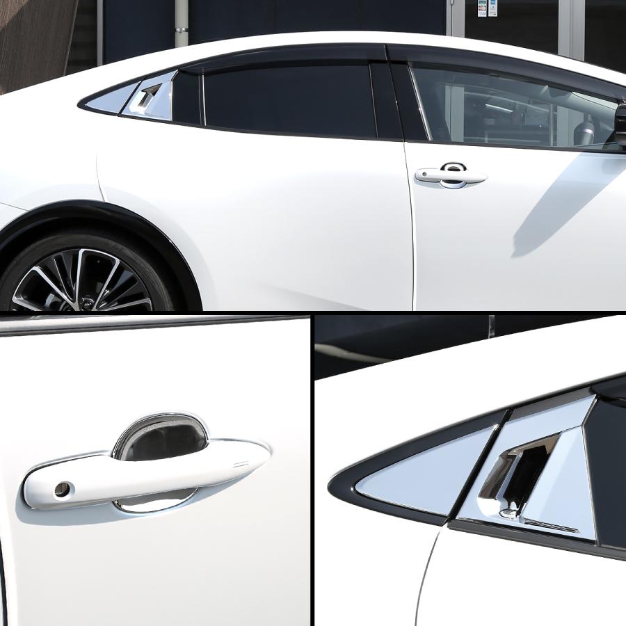 60系 プリウス ドアハンドル ガーニッシュ メッキ プロテクタ クローム ZVW60 ZVW65 MXWH60 MXWH65 LB0045 | プリウス | 04