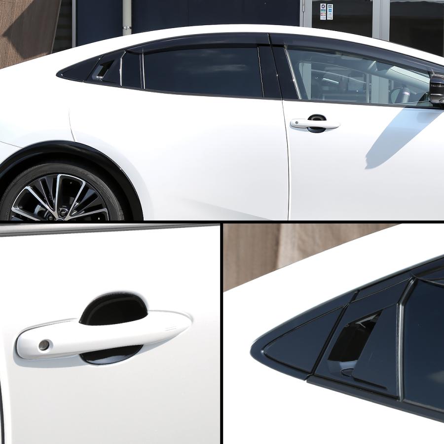 60系 プリウス ドアハンドル ガーニッシュ メッキ プロテクタ ピアノブラック ZVW60 ZVW65 MXWH60 MXWH65 LB0046 | プリウス | 04