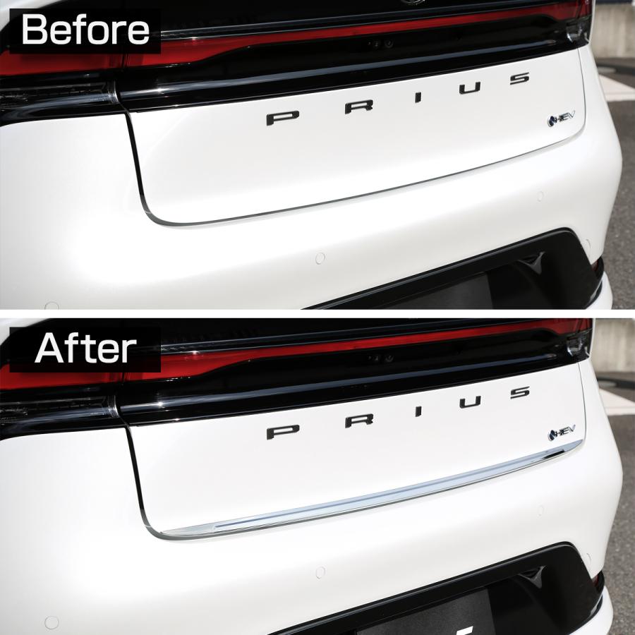 60系 プリウス バックドア ガーニッシュ ステンレス メッキ ZVW60 ZVW65 MXWH60 MXWH65 LB0048 | プリウス | 01