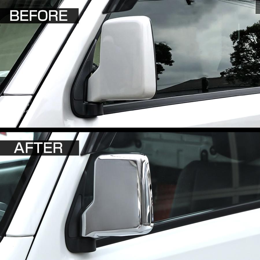 キャリイ スーパーキャリイ DA16T キャリイトラック DA65T DA64T DA63T エブリイバン DA17V メッキ ドアミラーカバー クロームメッキ LB0066 | キャリイ | 02