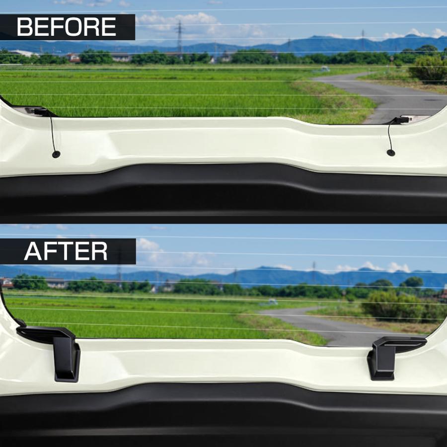 ジムニー シエラ ノマド JB64W JB74W JC74W リアデフォッガーカバー ブラック 2個セット ケーブル保護 熱線カバー LB0067 | ジムニー | 02