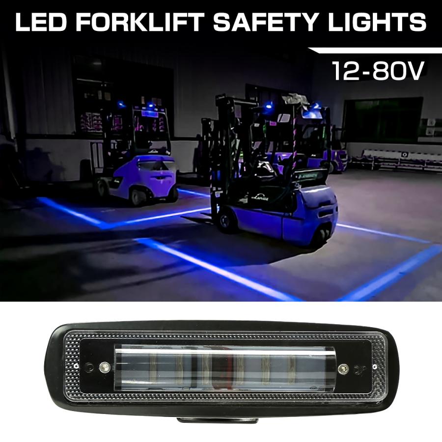 フォークリフト ライト ラインライト LED 警告灯 ブルー ビームライト