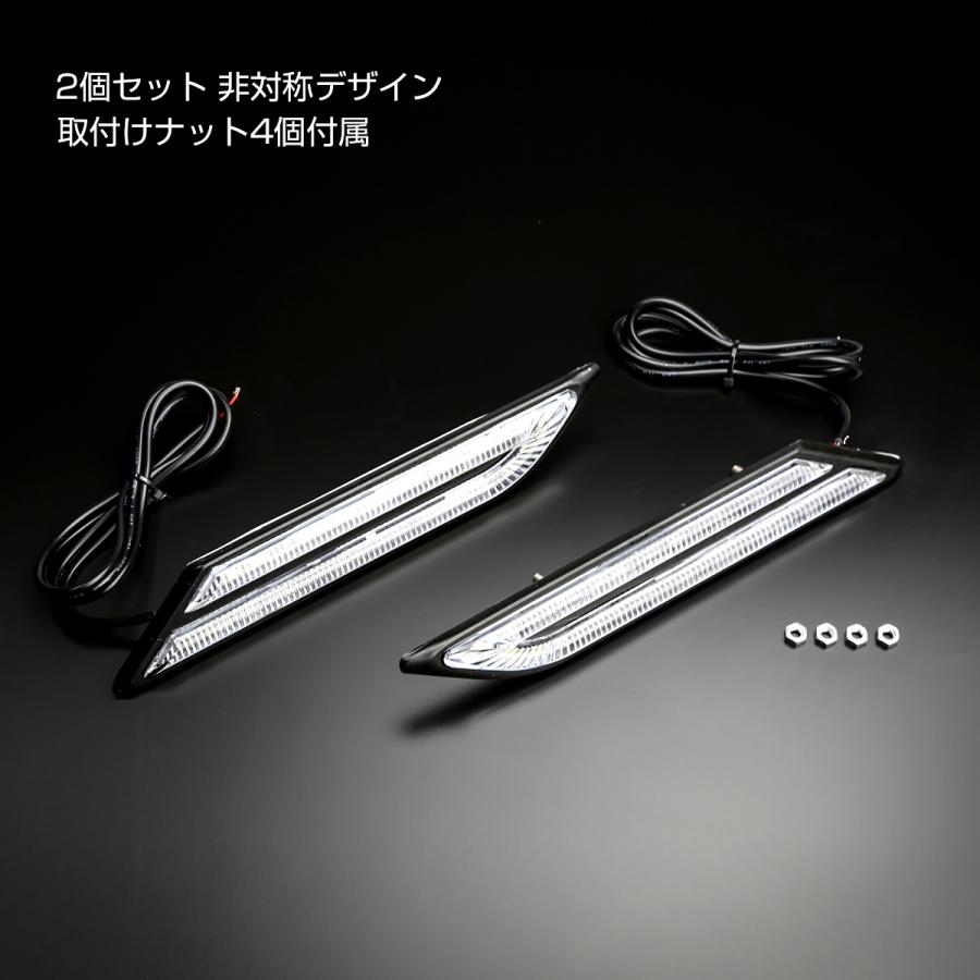 LEDサイドマーカー BMW風 DC12V 汎用 左右セット サイドステップ フェンダー ドレスアップ レッド PZ048 | ブランド登録なし | 01