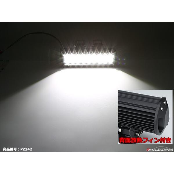 LEDライトバー ワークライト 作業灯 幅約23cm DC12V DC24V兼用 サーチライト 集魚灯 54W PZ342 | ブランド登録なし | 04