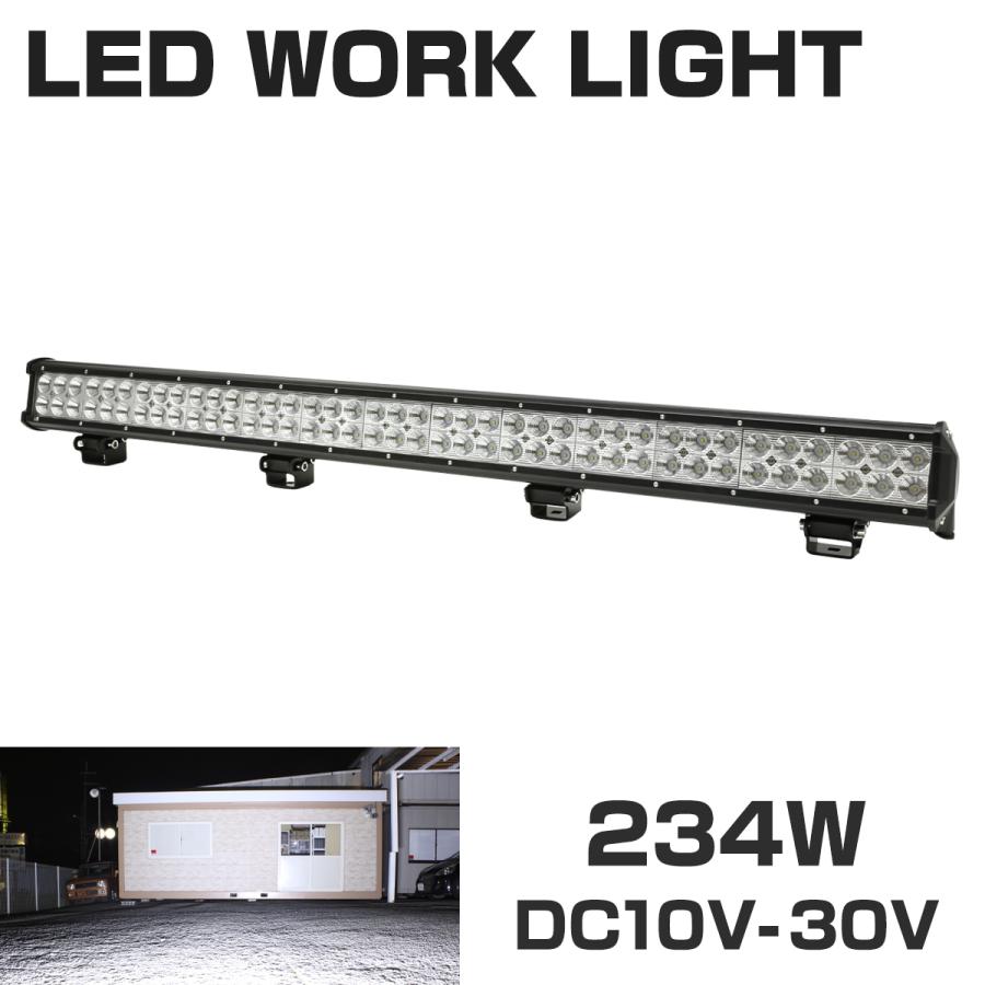 LEDライトバー ワークライト 作業灯 幅約0.9m DC12V DC24V兼用 サーチライト 集魚灯 234W PZ356 | ブランド登録なし