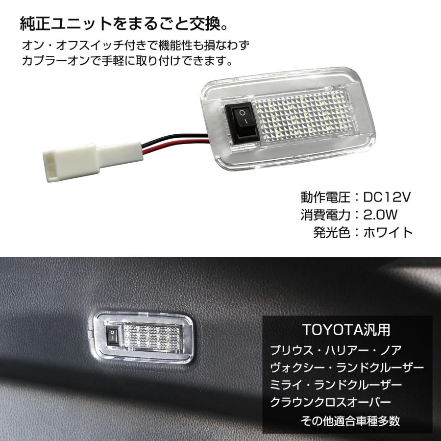 NOAH トヨタ用 LED ラゲッジランプ ルームランプ プリウス 60系