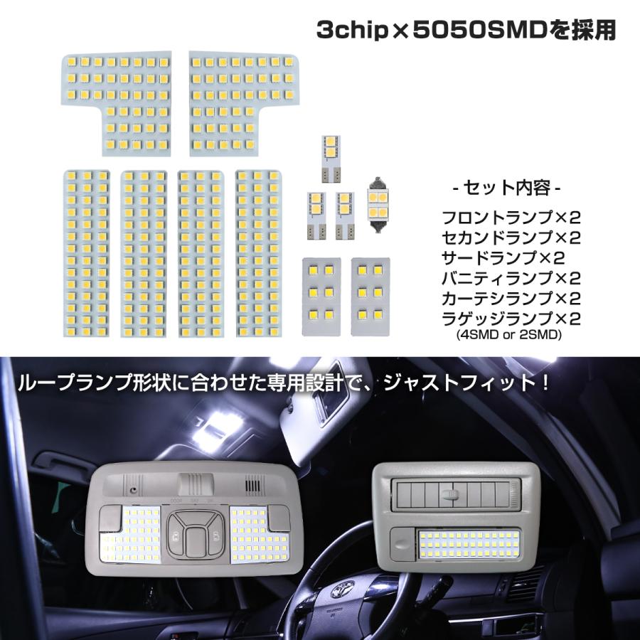 爆光 50系 エスティマ LEDルームランプ ホワイト ACR50 ACR55 GSR50 GSR55 AHR20 ハイブリット可 RZ252 | エスティマ | 02