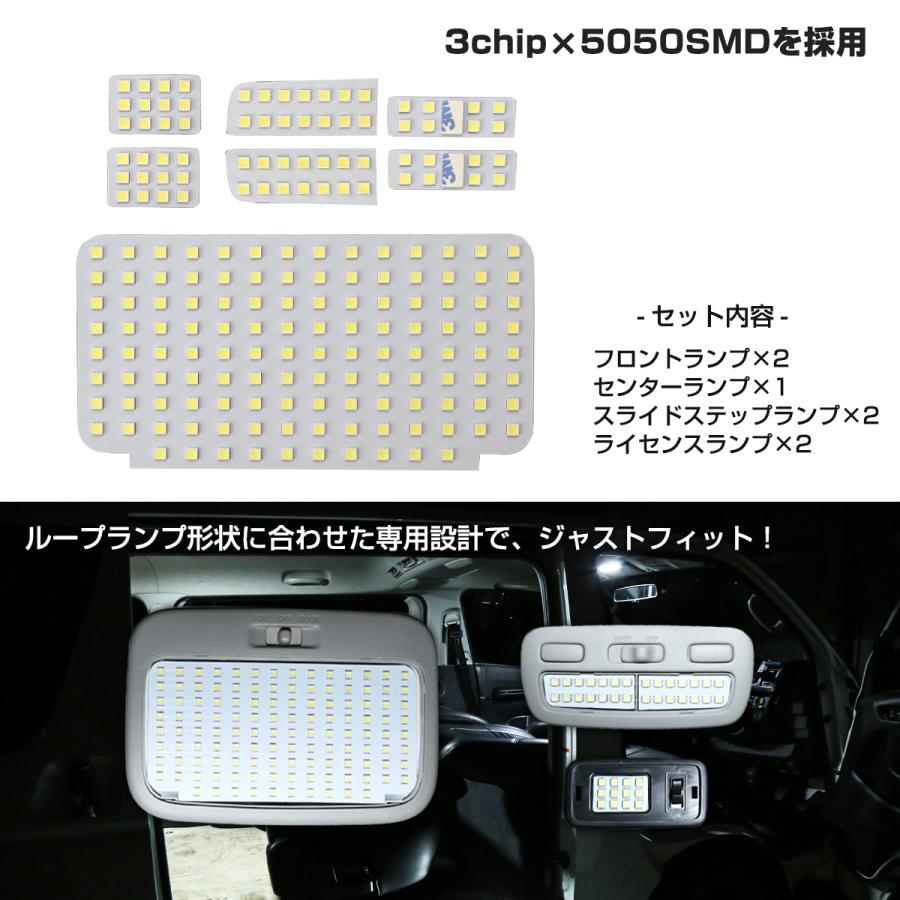 ハイエース 200系 LED ルームランプ 1型 2型 3型 4型 5型 6型 7型 8型 スーパーGL 爆光 ホワイト 標準 ワイドボディ RZ254 | ハイエース | 02