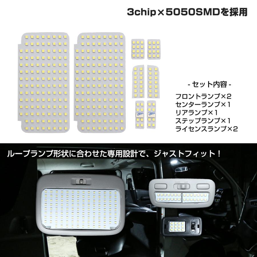 ハイエース 200系 LED ルームランプ グランドキャビン コミューターGL 爆光 ホワイト 車種別専用設計 RZ415 | ハイエース | 02